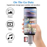 6 in 1 with OTG, SD Card Reader, USB Type C, USB 3.0 and Micro USB, for Memory Card | Portable Card Reader | Compatible with TF, SD, Micro SD, SDHC, SDXC, MMC, RS-MMC, Micro SDXC - Image 5