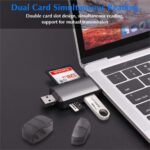 6 in 1 with OTG, SD Card Reader, USB Type C, USB 3.0 and Micro USB, for Memory Card | Portable Card Reader | Compatible with TF, SD, Micro SD, SDHC, SDXC, MMC, RS-MMC, Micro SDXC - Image 6