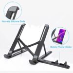 SOOPII Laptop Stand + Detachable Mobile Stand, Computer Stand, Ergonomic ABS Laptop Stand/Riser for Desk, with Heat-Vent Design, Compatible with Mac Book, Air, Pro, Dell XPS, Alien Ware, All Laptops - Image 3
