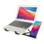 SOOPII Laptop Stand + Detachable Mobile Stand, Computer Stand, Ergonomic ABS Laptop Stand/Riser for Desk, with Heat-Vent Design, Compatible with Mac Book, Air, Pro, Dell XPS, Alien Ware, All Laptops - Image 4