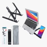 SOOPII Laptop Stand + Detachable Mobile Stand, Computer Stand, Ergonomic ABS Laptop Stand/Riser for Desk, with Heat-Vent Design, Compatible with Mac Book, Air, Pro, Dell XPS, Alien Ware, All Laptops - Image 5