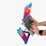 SOOPII Laptop Stand + Detachable Mobile Stand, Computer Stand, Ergonomic ABS Laptop Stand/Riser for Desk, with Heat-Vent Design, Compatible with Mac Book, Air, Pro, Dell XPS, Alien Ware, All Laptops - Image 6
