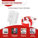 60W Charger Type C| Type C Data Cable| Compatible with Oppo, Realme, OnePlus, Mi & Redmi| Type C Charger| SUPERVOOC, SuperDart, Ultra Fast & Mi Turbo Protocol| Fast Charger| BIS Certified| - Image 7