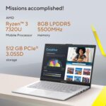 ASUS Vivobook Go 14, AMD Ryzen 3 7320U Processor,(8GB RAM/512GB SSD/14 FHD (1920 x 1080)/Windows 11/M365 Basic (1Year)*/Office Home 2024/Silver/1.38 kg), E1404FA-EB2321WS - Image 3