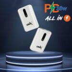UNIX UX-1515 10000mAh Power Bank | 35W PD Fast Charging | Compact Li-Polymer Battery with Digital Display & Built-in 4-in-1 Cables | Type-C, Lighting, USB-A Compatible for Android & iOS - White - Image 4