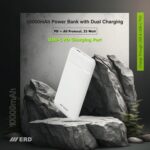 ERD PB-130 Lithium-Polymer 25W PD+QC Power Bank, Compatible with Smartphones, Smart Watches, Neckbands & Other Devices, 10000mAh Single Input Ports,White - Image 3