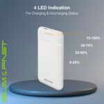 ERD PB-130 Lithium-Polymer 25W PD+QC Power Bank, Compatible with Smartphones, Smart Watches, Neckbands & Other Devices, 10000mAh Single Input Ports,White - Image 5