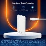 ERD PB-130 Lithium-Polymer 25W PD+QC Power Bank, Compatible with Smartphones, Smart Watches, Neckbands & Other Devices, 10000mAh Single Input Ports,White - Image 6