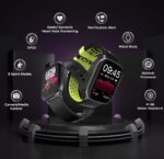 FCUK Fit Pro Full Touch 1.69" Superior Display Smartwatch, Sleek Design Metal Body, 8 Sport Modes, Spo2, Heart Rate Monitoring, IP 68 Water Resistance and Long Battery Life - Image 4