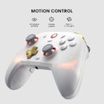 GameSir Cyclone 2 Wireless Controller for PC/Switch/Android/iOS, 1000Hz Polling Rate, TMR Joysticks, Hall/Micro 2-in-1 Triggers，PC Gaming Controller with Charging Dock (White) - Image 3