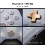 GameSir Cyclone 2 Wireless Controller for PC/Switch/Android/iOS, 1000Hz Polling Rate, TMR Joysticks, Hall/Micro 2-in-1 Triggers，PC Gaming Controller with Charging Dock (White) - Image 4