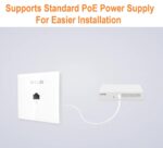 Tenda W12 AC1200 Dual Band Gigabit in-Wall Access Point | Support up to 50 Devices IEEE 802.11ac | WAVE2.0 | RF Signal Optimisation | Easy Installation - Image 4