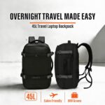 Lunar's 45L Laptop Backpack with Anti-Theft Pocket | Foam Padded Water Resistant School bag | Laptop Bag 16 Inch | Travel Weekender College bag for boys | Office bag for man - Image 4