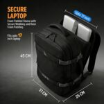 Lunar's 45L Laptop Backpack with Anti-Theft Pocket | Foam Padded Water Resistant School bag | Laptop Bag 16 Inch | Travel Weekender College bag for boys | Office bag for man - Image 5