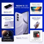 Redmi 15 5G Sandy Purple 6GB + 128GB | Segment's Largest 7000mAhA Battery | Segment's Largest Display 17.53cm(6.9) Up to 144Hz | Snapdragon 6s Gen 3 | 18W Reverse Charging | 50MP AI Dual Camera - Image 3