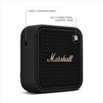 Marshall Willen II Portable Bluetooth Speaker with 17+ Hours of Portable Playtime, Dust & Waterproof (IP67) - Black & Brass. - Image 5