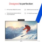 HP All-in-One, Intel Core Ultra 7 155U (16GB DDR5,1TB SSD) IPS, 300 nits, Touch, Anti-Glare, FHD, 27inch(68.6cm), Win11, M365*, Shell White, 6.72kg, FHD IR tilt Camera w/Privacy shuttter, 27-cr1418in - Image 4