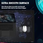 Sounce Mouse Pad, Large Extended Desk Mouse Pad, Non-Slip Spill-Resistant with Special-Textured Surface, Anti-Fray Stitched Edges for Gamer/Office/Home 600L x 300B x 2H mm (Blue Grey) - Image 3