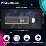 Sounce Mouse Pad, Large Extended Desk Mouse Pad, Non-Slip Spill-Resistant with Special-Textured Surface, Anti-Fray Stitched Edges for Gamer/Office/Home 600L x 300B x 2H mm (Blue Grey) - Image 4