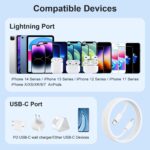 DR VAKU® 20W Charger Adapter Lightning Cable Combo Compatible with 14/14Plus/14Pro/14 Pro max/iPhone 13/13 Pro/13 Pro max 12/12 Pro/11/X/Xr- White - Image 4