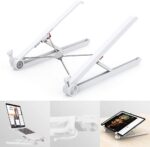 Adjustable Laptop Stand, Portable Ergonomic Aluminum Riser with 26-30 Degree Tilt, Foldable Desktop Holder for MacBook, iPad, Tablet, Notebook - Image 4