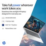 HP 14, Intel Core Ultra 5 125H (24GB DDR5, 1TB SSD), Micro-Edge, Anti-Glare, FHD, 14''/35.6cm, Win11, M365* Office24, Silver, 1.4kg, ep1180TU, FHD Camera, Backlit Laptop - Image 4