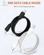 T Teclusive 65W Gan Charger Type C Compatible with iPhone 16 15 Galaxy S25 S24 Ultra MacBook Air Pro Laptop | EU UK US AU World Plug with PD QC USB C Super Fast Charging Travel Adapter - Image 5