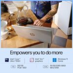 HP 14 AI, Intel Core Ultra 7 155H (16GB DDR5, 512GB SSD) FHD, Anti-Glare, 14"/35.6cm, Win11, Office21, Silver, 1.4kg, gr1023TU, Intel Arc Graphics, FHD Camera w/Shutter, Backlit Kb AI Powered Laptop - Image 4