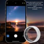 Smart Ring Health, Health Ring Multi Sports Modes Water Resistant Gesture Camera Control Ultra Thin Wearable Smart Ring with Charging Case for Men Women (12#) - Image 4
