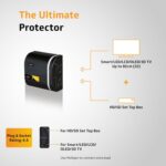 V-Guard Mini Crystal Supreme TV Stabilizer | Applicable for Smart TV's up to 82cm(32') +Set Top Box |1.3 Ampere Capacity |LED Indicator| 3 Year Warranty | Black - Image 3