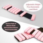 MYHEART The Flexbangle Wrist & Ankle Weights Set, Adjustable & Sweat Resistant for Dance, Exercise, Walking, Jogging, Gymnastics, Yoga, Cardio, Free Size, Pack of 2, 1 Pound - PINK - Image 5