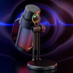 USB Gaming Microphone for PC, Condenser Mic with Quick Mute, Shock Mount, Gain Control, Ideal for Streaming Podcasts Videos, Metal Build - Image 9