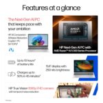 HP OmniBook 3 AMD Ryzen AI 5 340 Next Gen AI Laptop, (16GB DDR5, 512GB SSD), Anti-Glare,15.6''/39.6cm FHD, Win11,Office24, Silver,1.7kg, FHD Camera w/Privacy Shutter, fn0007AU - Image 3