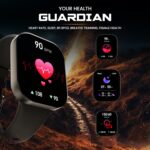 HAMMER Robust 1.96" AMOLED Smart Watch for Men with BT Calling, 410 * 502 PX, Always on Display, 800 Nits, Multi Sports Modes, 60Hz Refresh Rate (Charcoal Black) - Image 6