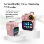 AI Smart Bluetooth Speaker | Portable Translator & Music Companion Real-Time Multi-Language Translation, 1200mAh Battery, Bluetooth 5.4, USB-C Fast Charging, Compact Design & Stereo Sound (Pink) - Image 3