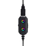 Egghead Skylab Gaming and Multimedia Headset with Noise-Reducing Headphones and LED Lights, Ergonomic Noise Cancelling Gaming Headset with Mic, Black - Image 4