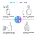 Wall Mount Holder for eero Pro 6e/Pro 6 Mesh Wi-Fi System,Outlet Wall Mount Stand Bracket for eero Pro 6e tri-Band Mesh,Wall Bracket for eero Pro 6 Extender Router Wire Organizer (1) - Image 4