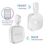 Wall Mount Holder for eero Pro 6e/Pro 6 Mesh Wi-Fi System,Outlet Wall Mount Stand Bracket for eero Pro 6e tri-Band Mesh,Wall Bracket for eero Pro 6 Extender Router Wire Organizer (1) - Image 5