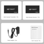 HDMI Extender, HDMI Extender Over Cat5e/6 Up to164ft(50m),Extend 1080P@60Hz Video, Transmit Audio Video Synchronously, Support EDID Copy, POC,3D Function, Ultra HD Uncompressed Transmit - Image 6