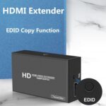 HDMI Extender, HDMI Extender Over Cat5e/6 Up to164ft(50m),Extend 1080P@60Hz Video, Transmit Audio Video Synchronously, Support EDID Copy, POC,3D Function, Ultra HD Uncompressed Transmit - Image 7