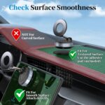 PlusAcc Vacuum Mobile Phone Holder Car for Magsafe - 360° Rotatable Foldable Portable Magnetic Mobile Phone Holder for 17/16/15/14/13/12 Attached to Windscreen/Dashboard/Mirror - Image 3