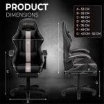 NiTHO Raven Gaming Office Chair | Ergonomic Computer Chair with Linkage Armrests, Foldable Footrest, Class 3 Gas Lift, 135° Adjustable Recline, Swivel Chair for Gaming or Home Office, Black - Image 3