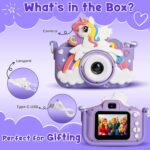 Kidsmate Mini Digital Camera for Kids with 2-Inch HD Screen | Cute Unicorn Design with 1080MP Photo, Video Recorder & Selfie Mode (Digital Camera) - Image 3