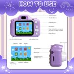 Kidsmate Mini Digital Camera for Kids with 2-Inch HD Screen | Cute Unicorn Design with 1080MP Photo, Video Recorder & Selfie Mode (Digital Camera) - Image 4