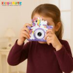 Kidsmate Mini Digital Camera for Kids with 2-Inch HD Screen | Cute Unicorn Design with 1080MP Photo, Video Recorder & Selfie Mode (Digital Camera) - Image 9