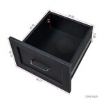 Bellemave L Shaped Desk, Computer Desk, Home Office Desk with Drawers, Bookshelf and Hutch, L-Shaped Study Table Writing Desk, Corner Gaming Computer Desk with Storage, Black - Image 5
