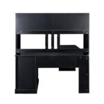 Bellemave L Shaped Desk, Computer Desk, Home Office Desk with Drawers, Bookshelf and Hutch, L-Shaped Study Table Writing Desk, Corner Gaming Computer Desk with Storage, Black - Image 6