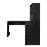 Bellemave L Shaped Desk, Computer Desk, Home Office Desk with Drawers, Bookshelf and Hutch, L-Shaped Study Table Writing Desk, Corner Gaming Computer Desk with Storage, Black - Image 7