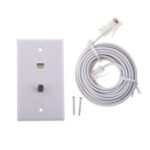 Enakshi® Coaxial F Connector Ethernet Network Wall Plate+RJ11 ADSL to Cable|Computers/Tablets & Networking | Computer Cables & Connectors | Networking Cables & Adapters | Plugs Jacks & Wall Plates - Image 4