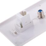 Enakshi® Coaxial F Connector Ethernet Network Wall Plate+RJ11 ADSL to Cable|Computers/Tablets & Networking | Computer Cables & Connectors | Networking Cables & Adapters | Plugs Jacks & Wall Plates - Image 6